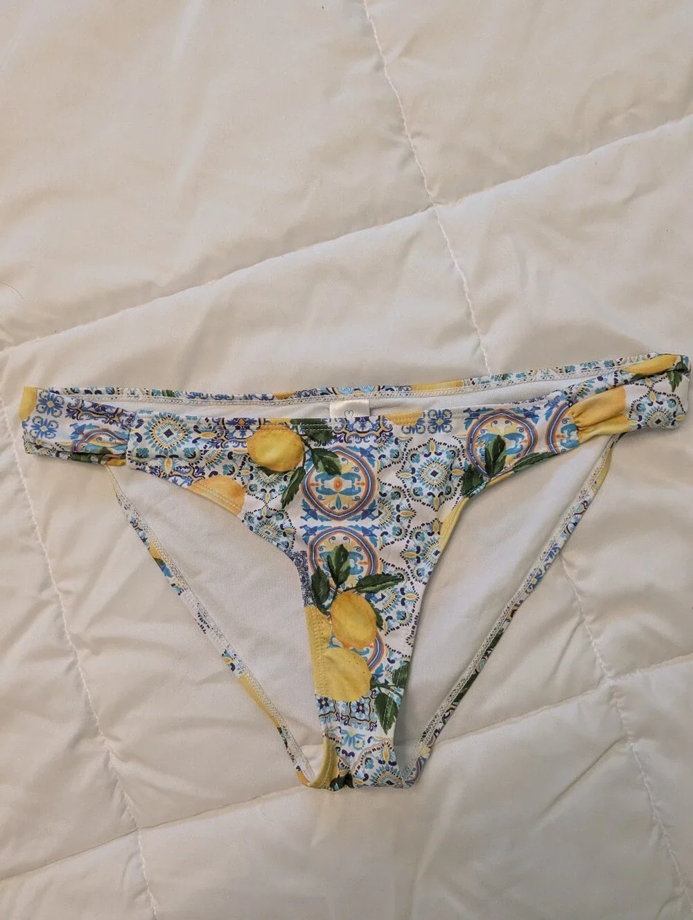 Lemon Patterned Bikini Bottom - Picture 1 of 3